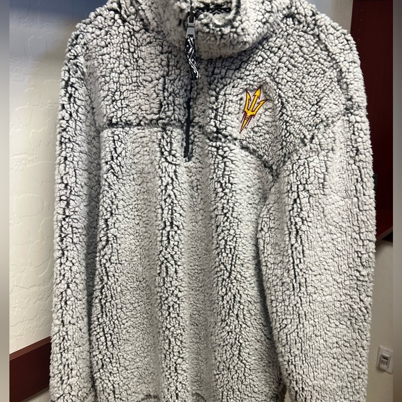 ASU fluffy gray sweater - Picture 2 of 2